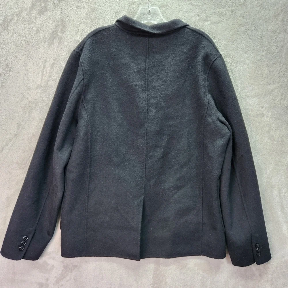 Blank NYC Blazer Mens L Black Wool Blend Lightweight Modern Jacket Preppy Casual